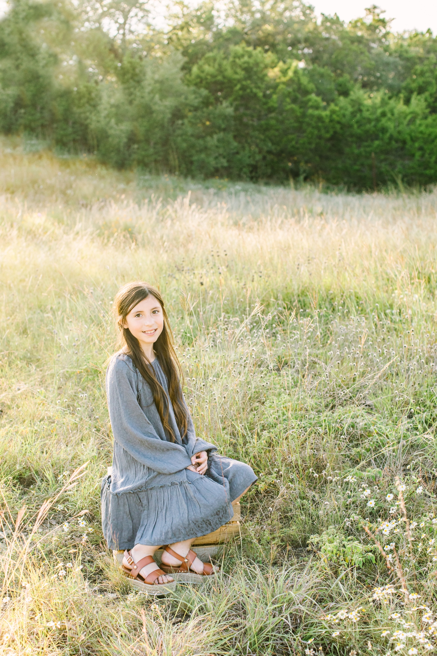 Beautiful portrait of daughter during family session in Texas. Photo by Sana Ahmed Photography.