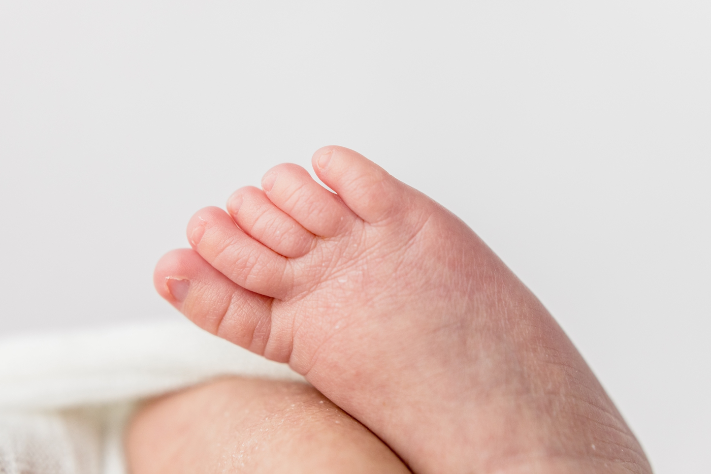 Little baby foot detail photo from studio newborn session. Photo by Sana Ahmed Photography.