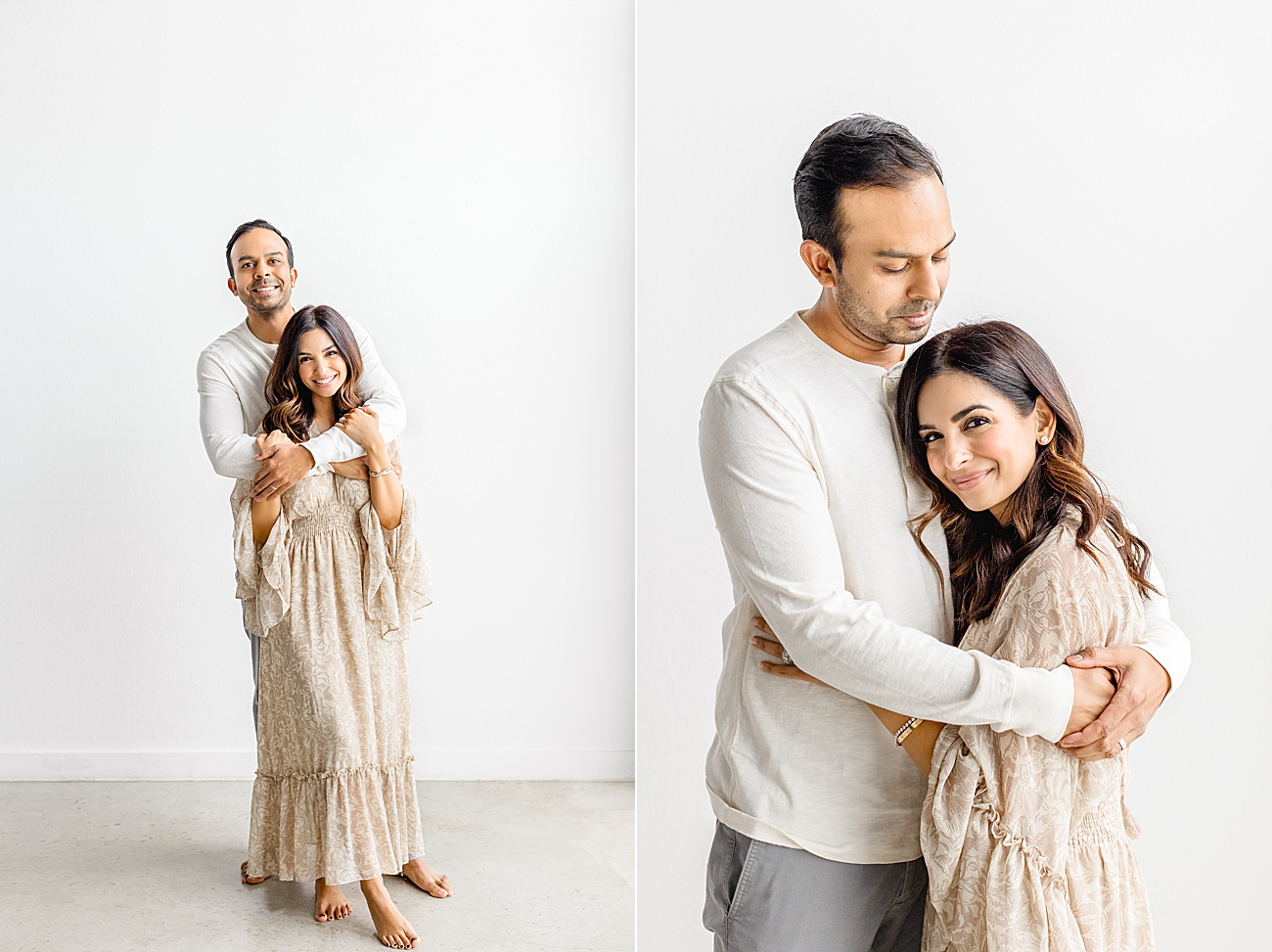 Portraits of Mom and Dad in studio by Sana Ahmed Photography.