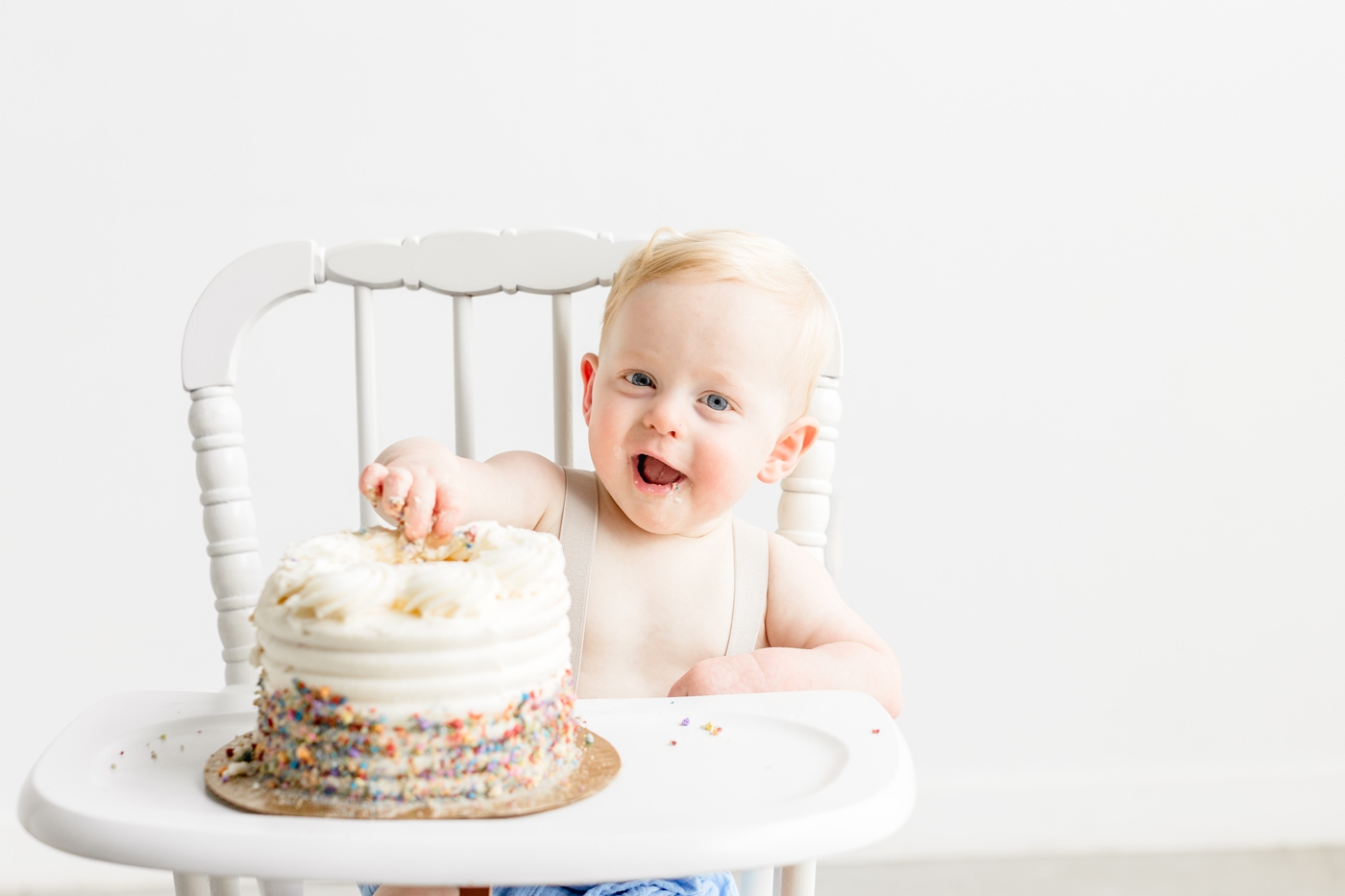 First birthday milestone photoshoot with baby boy with Austin photographer, Sana Ahmed Photography.