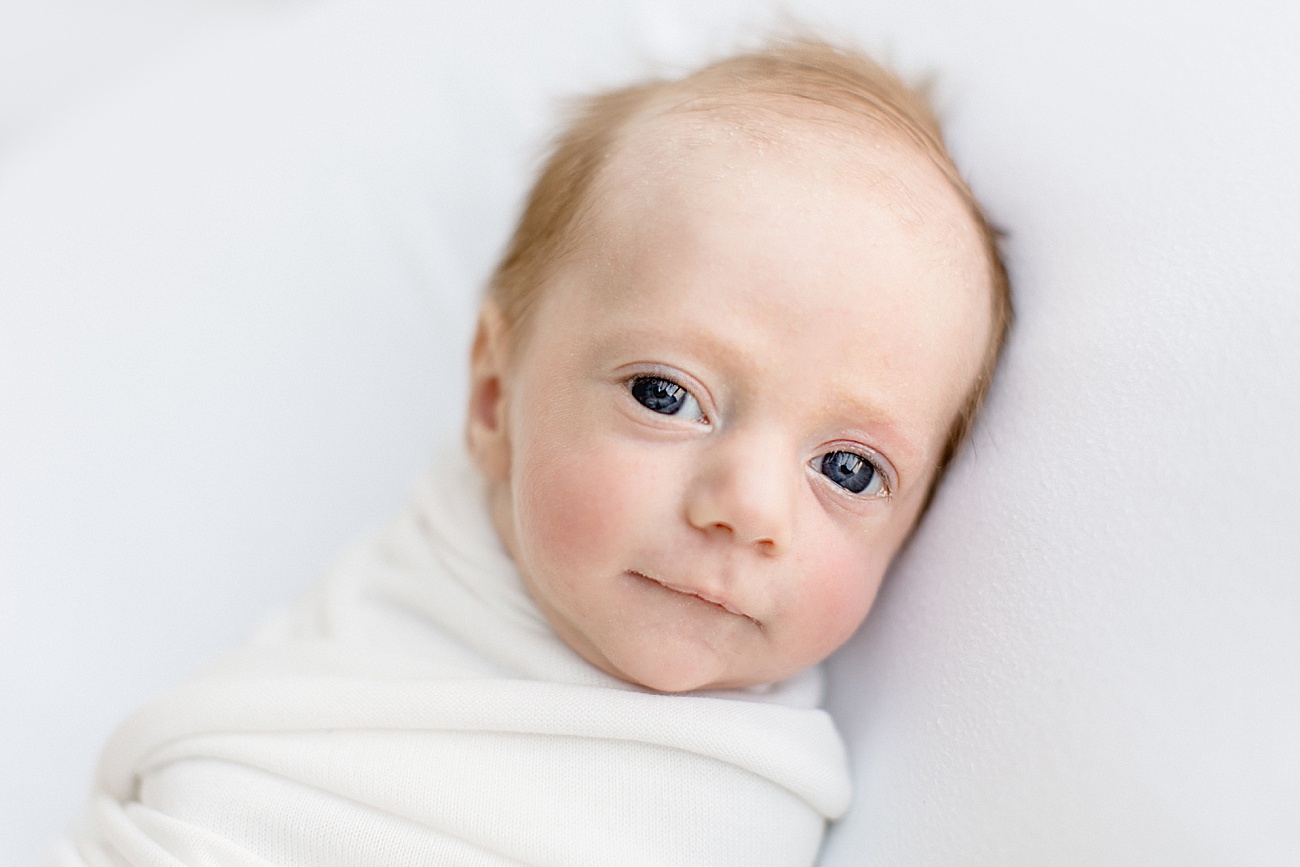 6 week old newborn photos in Austin, TX studio. Photo by Sana Ahmed Photography.