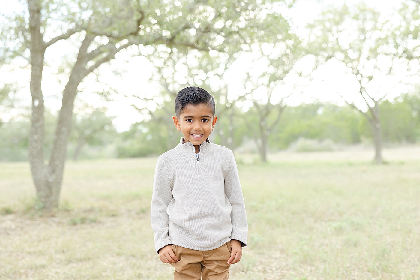 Little boy posing in the park | Image by Sana Ahmed Photography