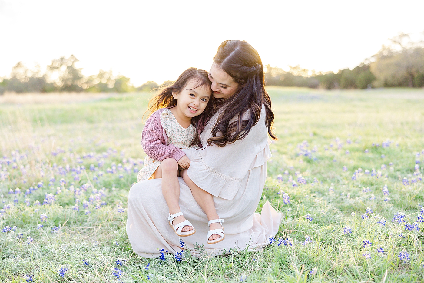 during their Milestone Session with Texas Bluebonnets | Image by Sana Ahmed