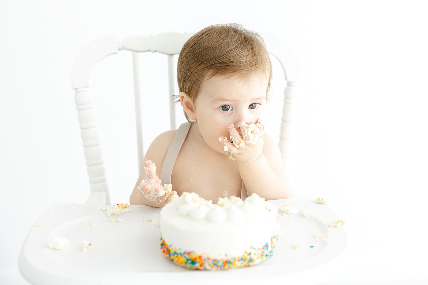 during his cake smash session | Image by Sana Ahmed